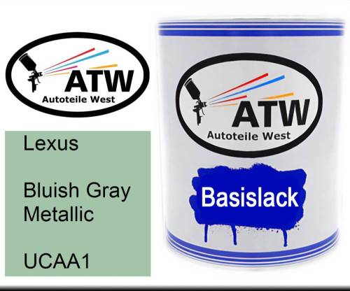 Lexus, Bluish Gray Metallic, UCAA1: 1L Lackdose, von ATW Autoteile West.